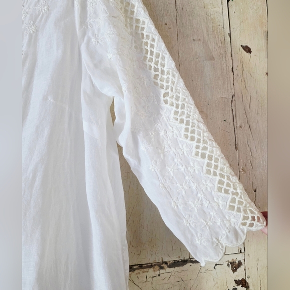 Free People Off-White Lace Tunic - Picture 7 of 11